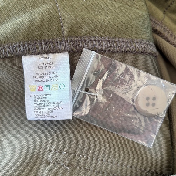 Retrod NWOT green mid-rise super soft casual trousers size M - Picture 11 of 15